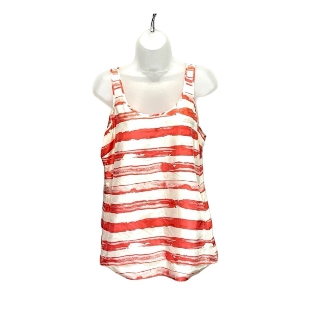 J Crew Women’s 100% Silk Stripes Sleeveless Tops Size 8